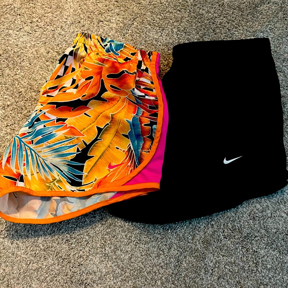 2 pairs girls Nike shorts